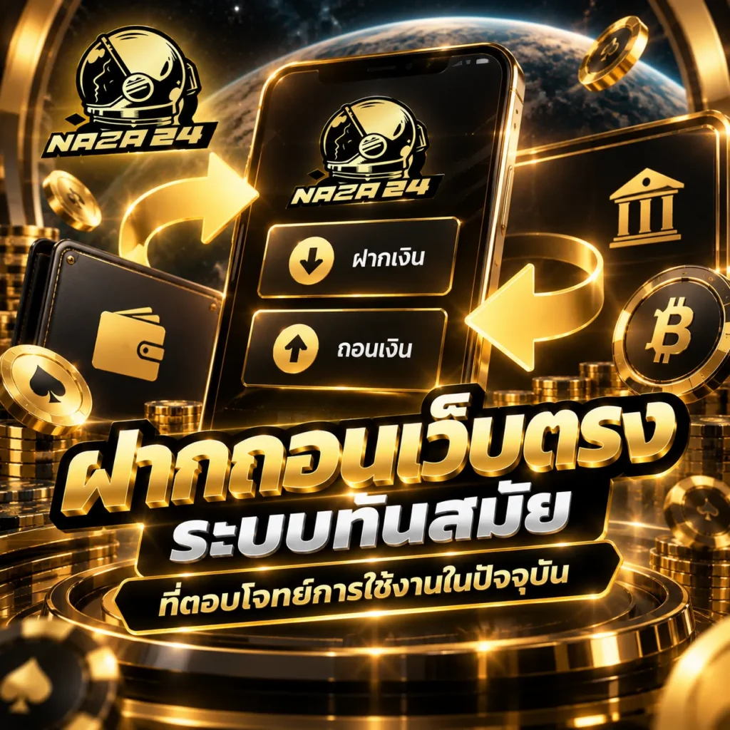 ฝากถอนเว็บตรง ระบบทันสมัยที่ตอบโจทย์การใช้งานในปัจจุบัน
