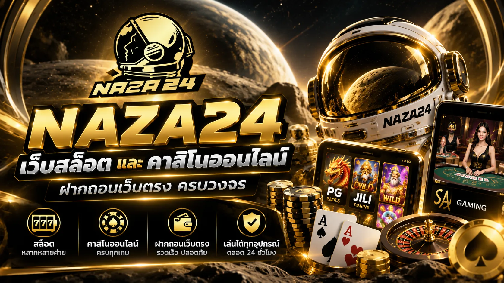 naza24 เว็บสล็อต และ คาสิโนออนไลน์ ฝากถอนเว็บตรง ครบวงจร