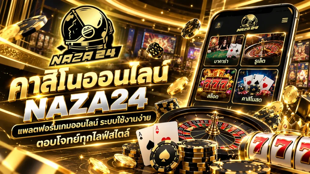 คาสิโนออนไลน์ naza24 แพลตฟอร์มเกมออนไลน์ ระบบใช้งานง่าย ตอบโจทย์ทุกไลฟ์สไตล์