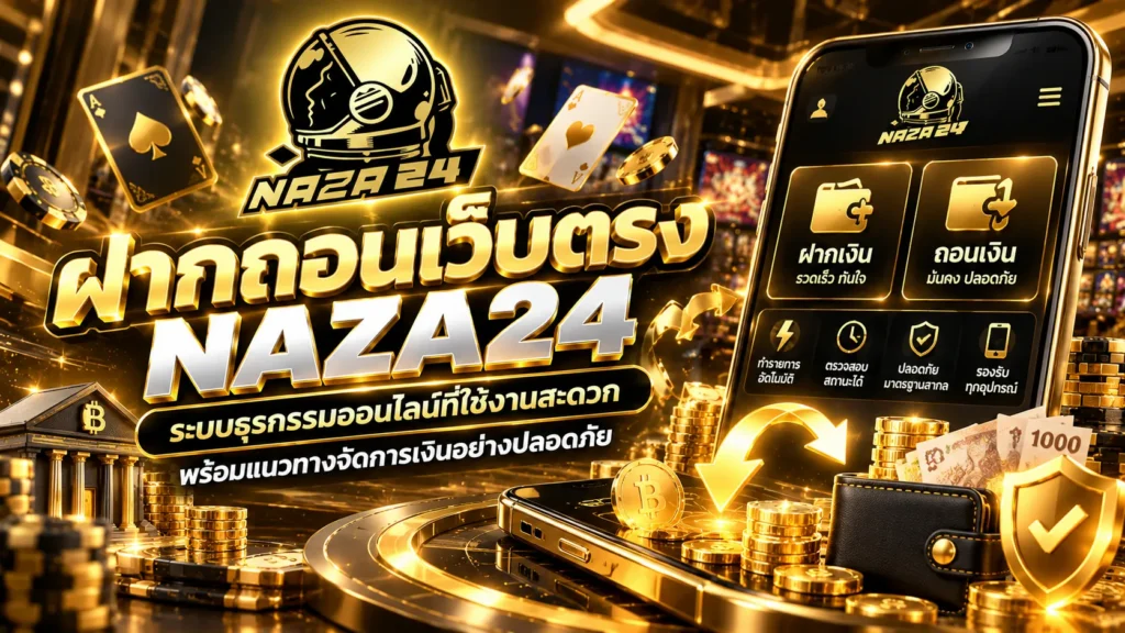 ฝากถอนเว็บตรง naza24 ระบบธุรกรรมออนไลน์ที่ใช้งานสะดวก พร้อมแนวทางจัดการเงินอย่างปลอดภัย